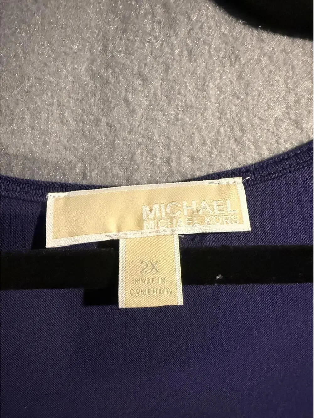 Michael Kors Sleeveless Layered V-Neck Top 2X